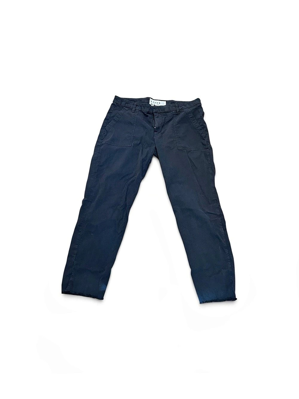 Frank & Eileen Blackrock Utility Pant Straight Leg Black Size 10